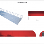 Ангар спортивный 10х35
